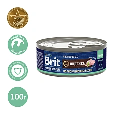 Brit Premium by Nature консервы для кошек с чувствительным пищеварением (Индейка)